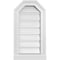 Ekena Millwork Octagonal Top Surface Mount PVC Gable Vent w/ 2"W x 2"P Brickmould Sill Frame, 12"W x 22"H GVPOT12X2203SF - alternate 1